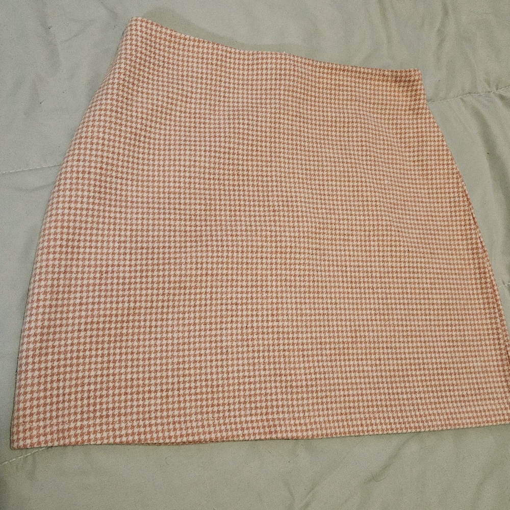 Shein Pink Tweed Skirt